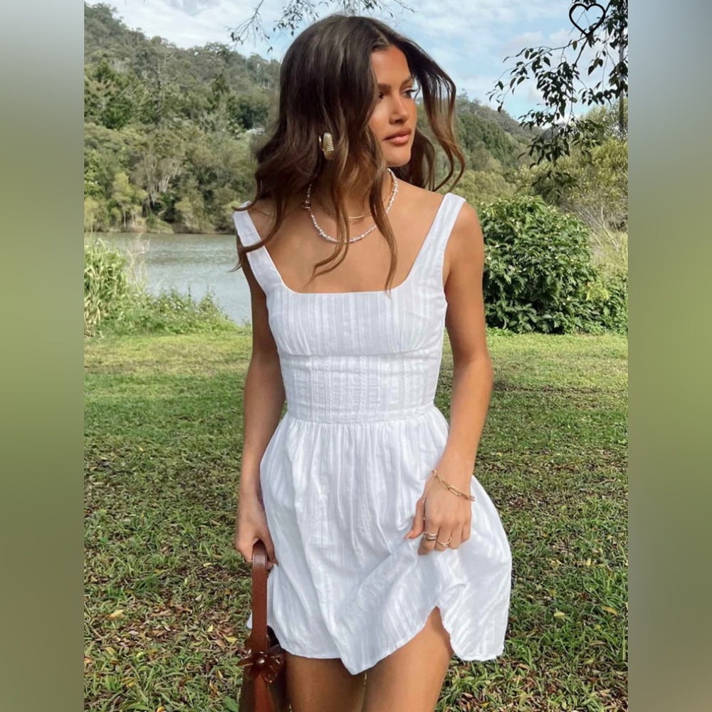 LORINDA MINI DRESS White Princess Polly